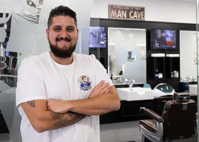 Mattia Pelosi barber from Unique Hairdressing & Male Barbering in Bishop's Stortford.