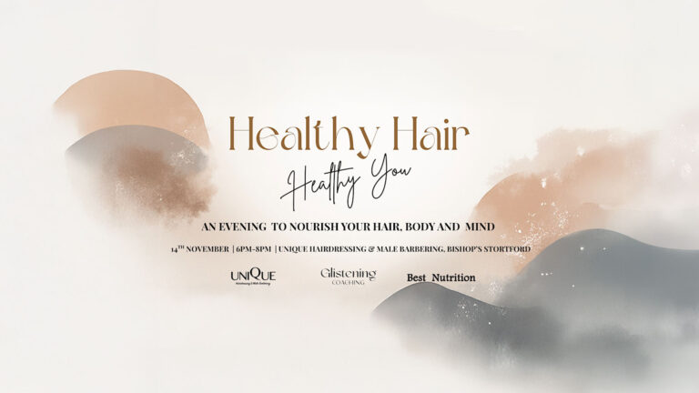 Healthy Hair, Healthy You Charity Evening at Unique Hairdressing & Male Barbering.
