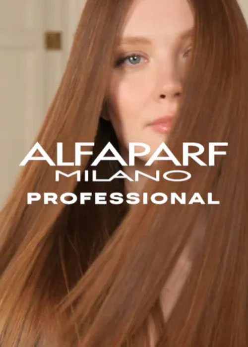 Model for Alfaparf Milano Professional.